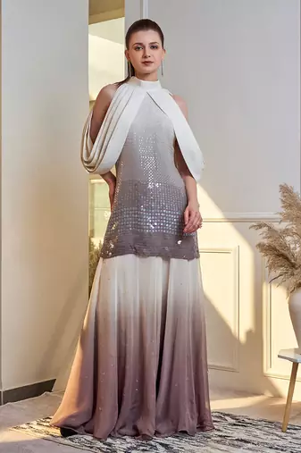 Ombre Sharara Set