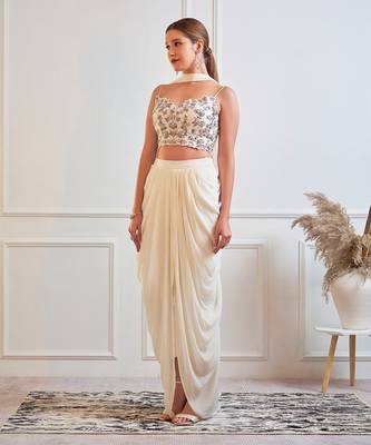 Ivory Dhoti Pants 1