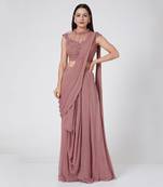 Light Wine Drape Saree