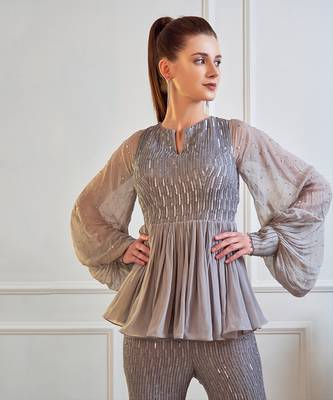 Grey Gharara Set 2