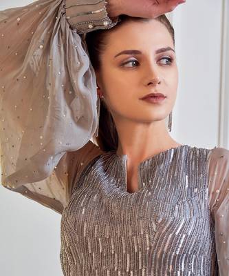 Grey Gharara Set 5