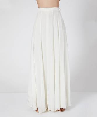 White Skirt and Peplum Top 4