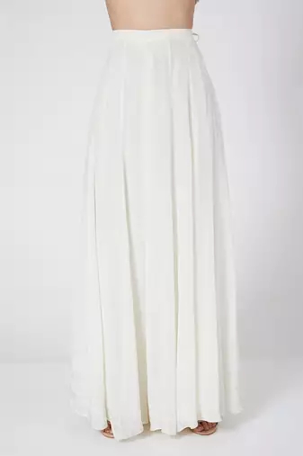 White Skirt and Peplum Top