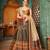 Brown Color Digital Printed Pure Rera Silk Bridal Lehenga & Unstitched Blouse With Dupatta