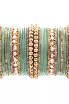 Green bangles-and-bracelets