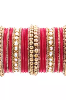 Red bangles-and-bracelets
