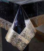 Transparent Durable Vinyl Dining Table Cover Wipe Clean Oil SpillProof Waterproof StainResistant Rectangle