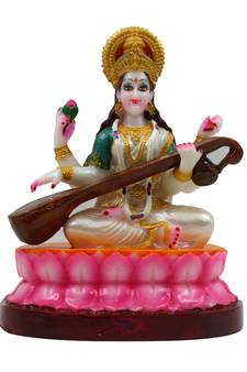 ESVAR STONECRAFT Poly Resin Hand Made Scupluture of Kamal Saraswati