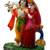 ESVAR STONECRAFT Poly Resin Hand Made Scupluture of Radha Krishna Mayure