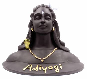 EAVAR STONECRAFT Polyresin Hand Made Face Statue of Aadi Yogi 1