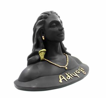 EAVAR STONECRAFT Polyresin Hand Made Face Statue of Aadi Yogi 2