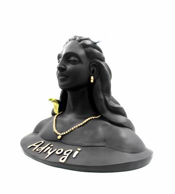 EAVAR STONECRAFT Polyresin Hand Made Face Statue of Aadi Yogi 3