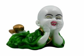 ESVAR STONECRAFT Poly Resin Hand Made Scupluture Of Cute Child Monk 1