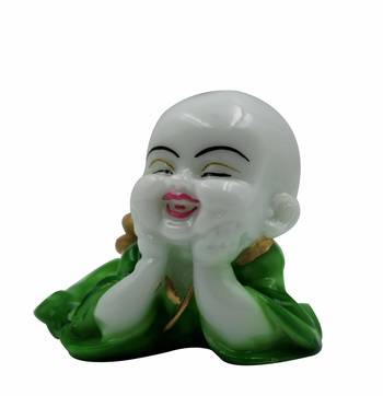 ESVAR STONECRAFT Poly Resin Hand Made Scupluture Of Cute Child Monk 2