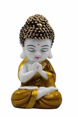 ESVAR STONECRAFT Poly Resin Hand Made Scupluture Of Welcome Buddha 1