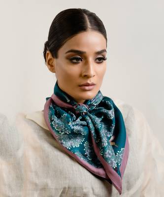 Jacaranda Silk Scarf 1