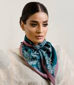 Jacaranda Silk Scarf