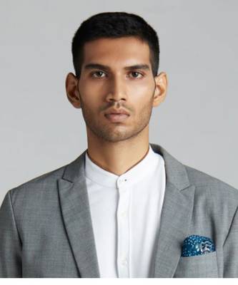 Jacaranda  Silk  Handkerchief 1