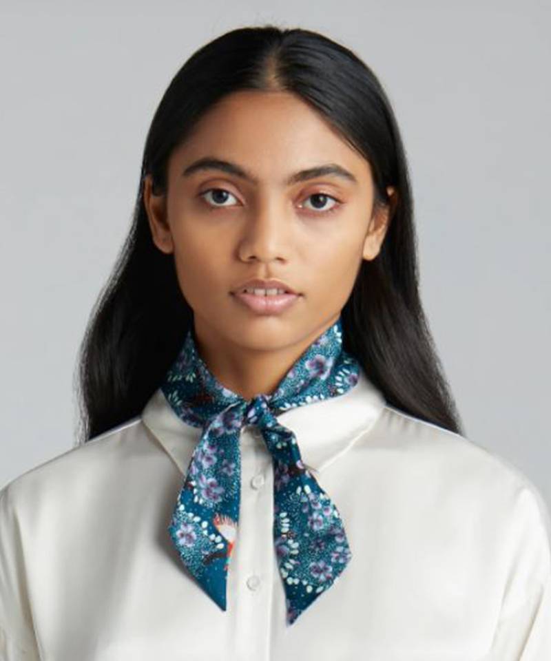 Jacaranda Silk Twilly