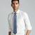 Blue silk tie