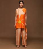 Orange Kurta Pant Set