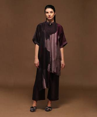 Purple Kurta Pant Set 1