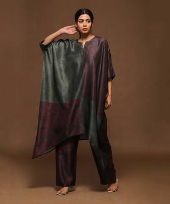 Grey Kurta Pant Set 1