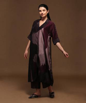 Purple Kurta Pant Set 1