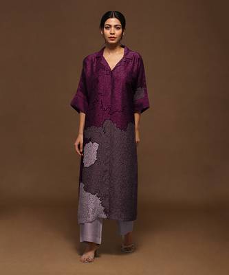Purple  Kurta Pant Set 1