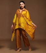 Yellow Kaftan Pant Set