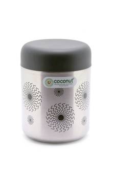 Coconut Stainless Steel Jumbo Matt  TeaCoffeeSugarMasala Containers  500 ml   Silver   Model   Daisy