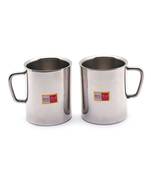 KCL Sober Stainless Steel Double Walled Coffee  Tea  Green Tea Mugs   Set of 2 (Each 200 ML)