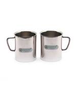 Coconut Bliss Stainless Steel Double Walled Coffee  Tea  Green Tea Mugs  Capacity   set of 2   200ML each