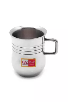 KCL Mini Delta Stainless Steel Double Walled Coffee  Tea  Green Tea Mugs   6 Pieces Set (Each 100 ML)