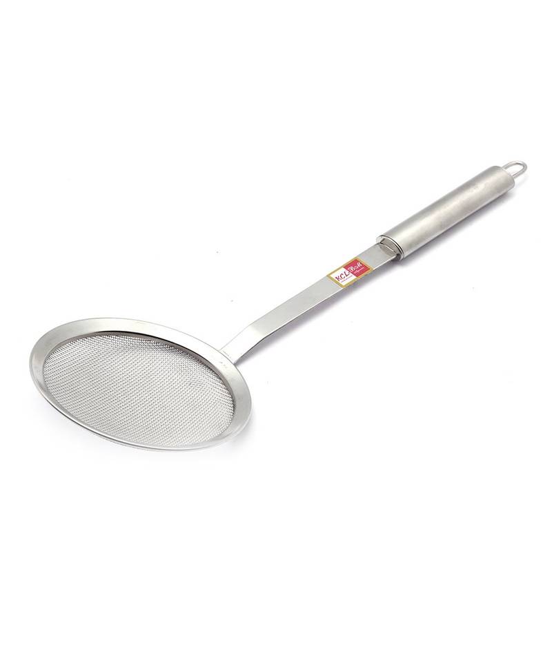 KCL Stainless Steel Puri Strainer JharaDeep Fry OilMesh Filter   37 cm