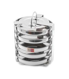 KCL stainless steel DhoklaThattePlate Idli Maker   5Plates