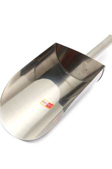 KCL Stainless Steel Atta ScoopShovel Scoop for Kitchen   33cm