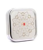 KCL Stainless Steel Laser Design Square Storage Container BoxUtility Box   Model   Zyka   21cm