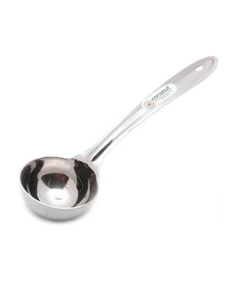 Coconut Stainless Steel Plus Round LaddleServing Spoon no.1   Model   L7 1