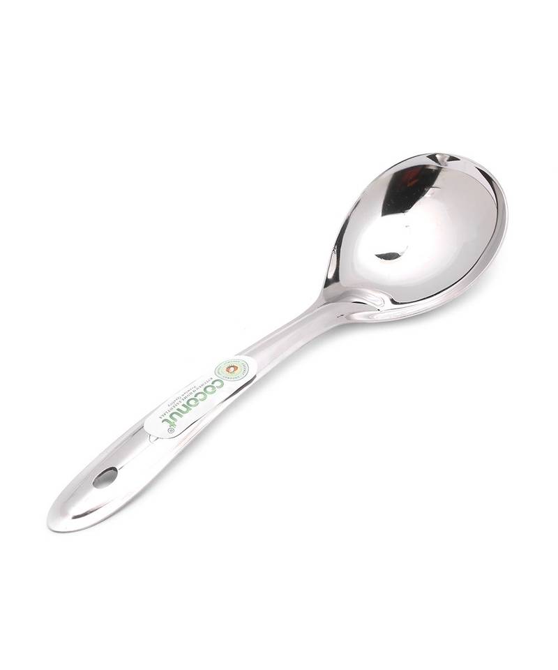 Coconut Stainless Steel servingcooking Plus Oval Spoon   22cm   Model   L8