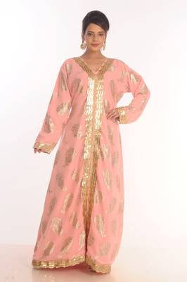 Royal Ethnic Maxi Abaya Moroccan Islamic Kaftan Beach Fancy Modern Floor Length Bell Sleeve For Women Dress 2