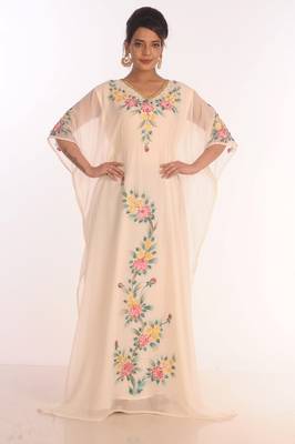 SALE !! Moroccan Islamic Kaftan Beach Fancy Modern Floor Length Bell Sleeve For Women Dress 1