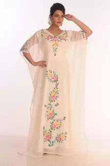 SALE !! Moroccan Islamic Kaftan Beach Fancy Modern Floor Length Bell Sleeve For Women Dress