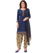 Synthetic printed soft dress material