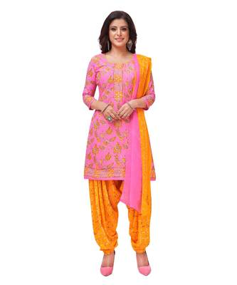 Synthetic printed soft dress material 1