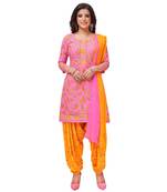 Synthetic printed soft dress material