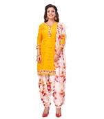 Synthetic printed soft dress material