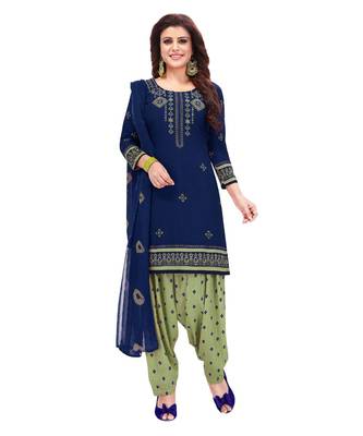 Synthetic printed soft dress material 1