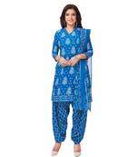 Synthetic printed soft dress material