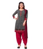 Synthetic printed soft dress material